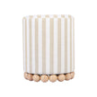 TOV Furniture Dex Striped Linen Ottoman