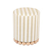 TOV Furniture Dex Striped Linen Ottoman