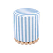 TOV Furniture Dex Striped Linen Ottoman