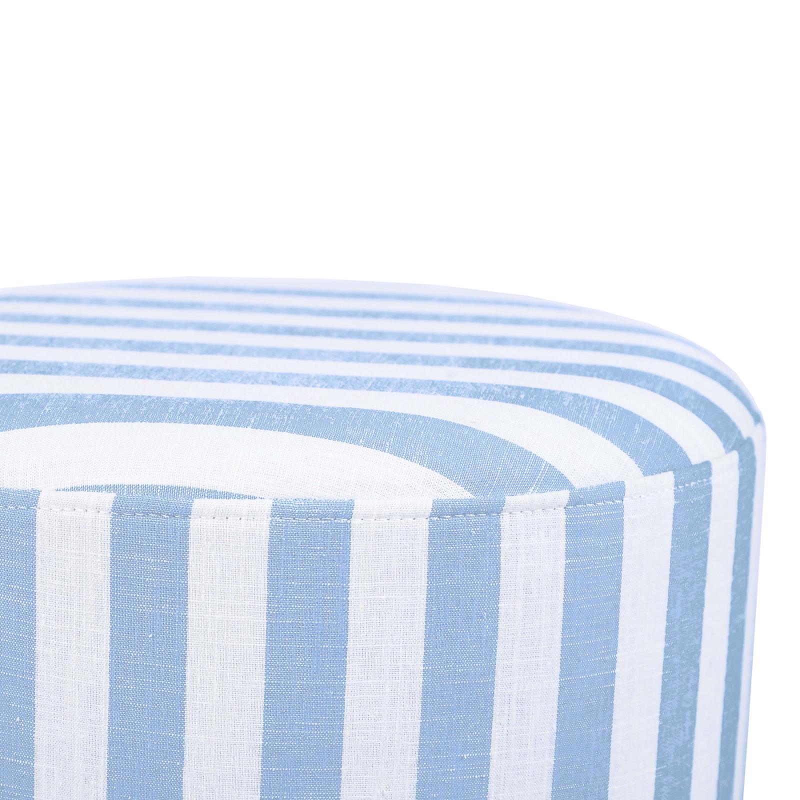 TOV Furniture Dex Striped Linen Ottoman