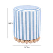TOV Furniture Dex Striped Linen Ottoman