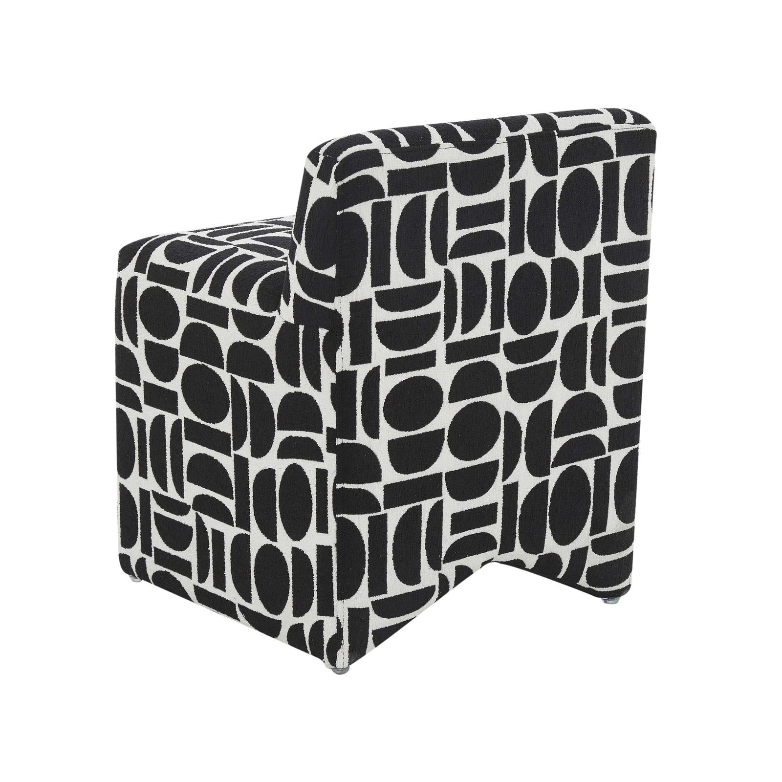 TOV Furniture Pippa Geometric Jacquard Weave Stool