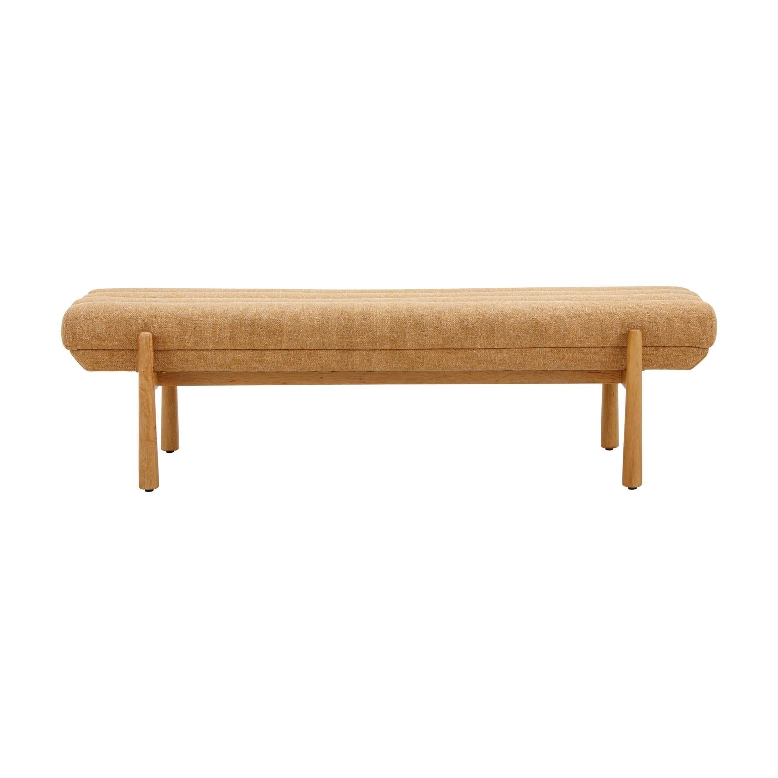 TOV Furniture Julianna Sunflower Yellow Heavy Linen Bench