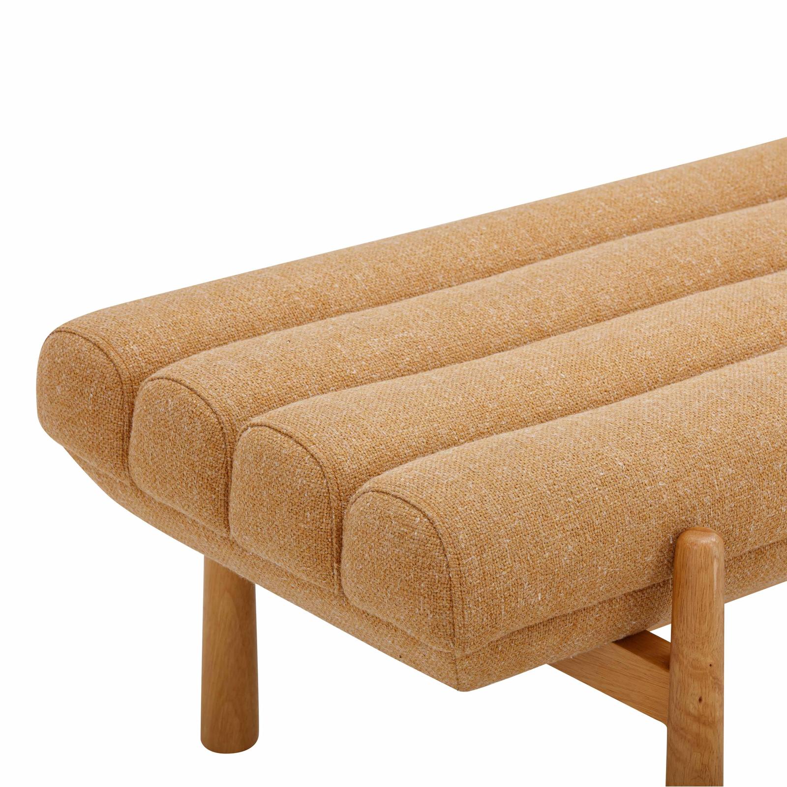 TOV Furniture Julianna Sunflower Yellow Heavy Linen Bench