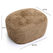 TOV Furniture Britt Contract-Grade Vegan Shearling Ottoman