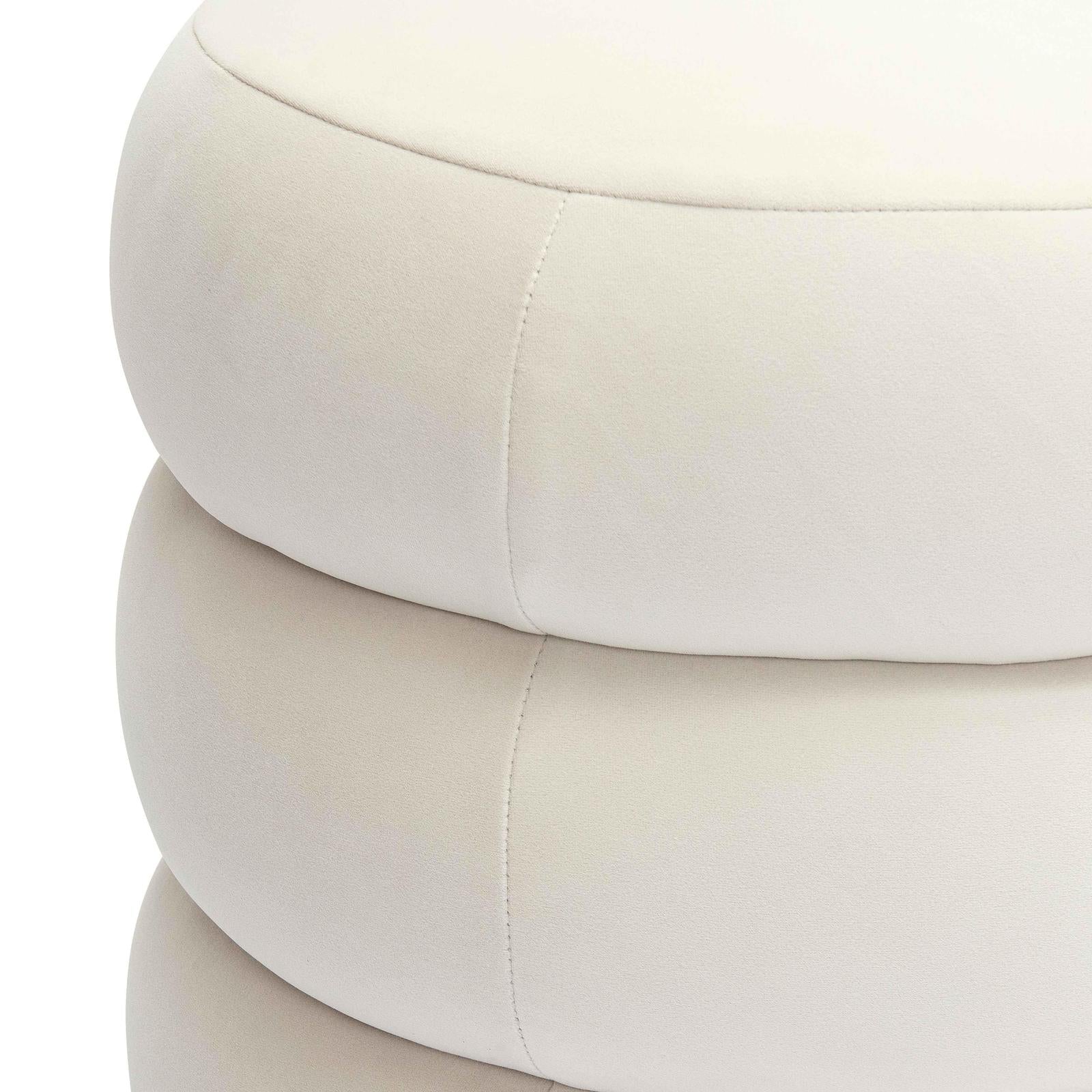 TOV Furniture Stefanie Performance Velvet Ottoman