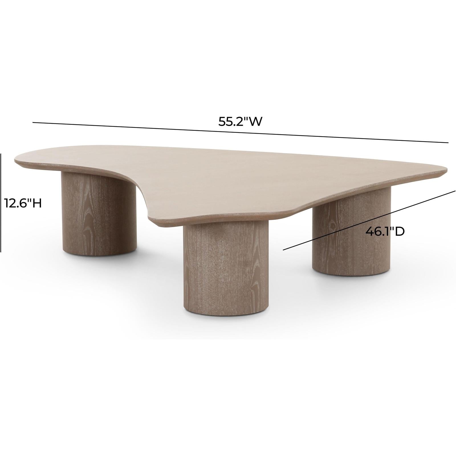 TOV Furniture Rhema 2-Piece Washed Ash Nesting Coffee Table Set