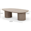 TOV Furniture Rhema Washed Ash Coffee Table