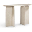 TOV Furniture Clementine Faux Travertine Console Table