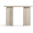 TOV Furniture Clementine Faux Travertine Console Table