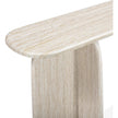 TOV Furniture Clementine Faux Travertine Console Table