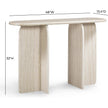 TOV Furniture Clementine Faux Travertine Console Table
