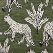 TOV Furniture Ollie Olive Green Leopard Jacquard Bench