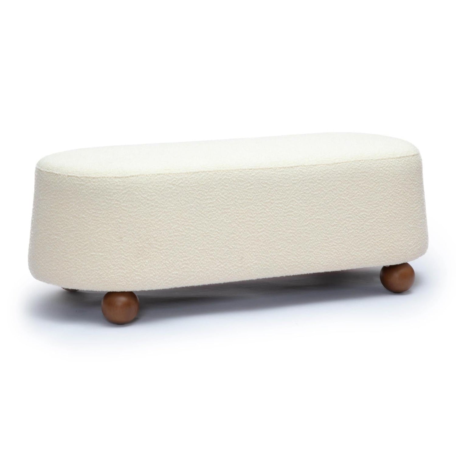 TOV Furniture Jaine 48" Performance Boucle Large Ottoman