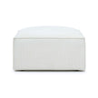 TOV Furniture Mindy Performance Chenille Basketweave Ottoman