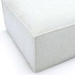TOV Furniture Mindy Performance Chenille Basketweave Ottoman