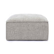 TOV Furniture Mindy Performance Chenille Basketweave Ottoman