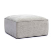 TOV Furniture Mindy Performance Chenille Basketweave Ottoman