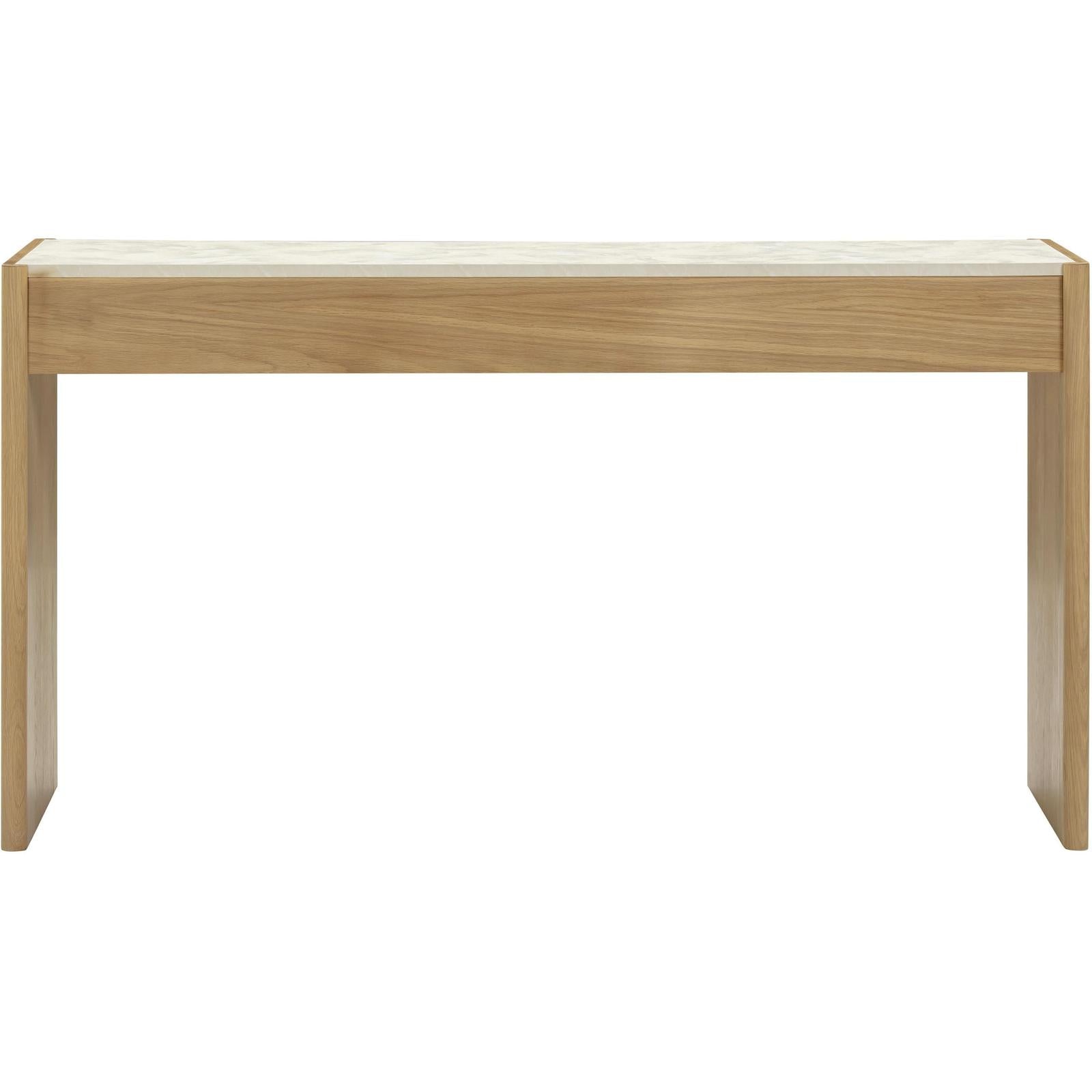 TOV Furniture Paige Natural Oak Drawer Console Desk