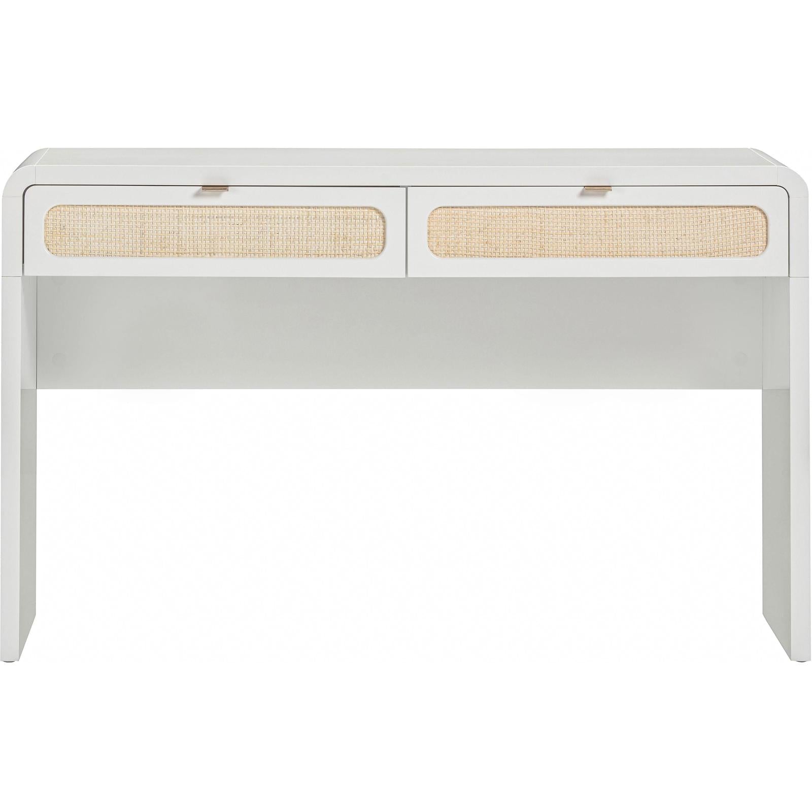 TOV Furniture Patty Rattan 2-Drawer Console Desk