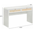 TOV Furniture Patty Rattan 2-Drawer Console Desk