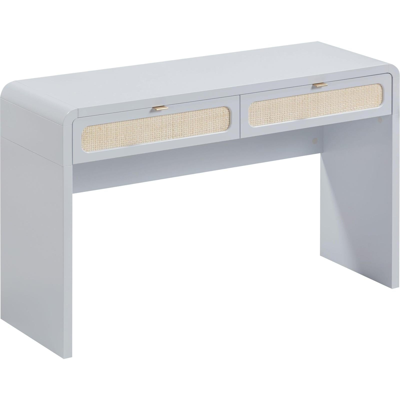 TOV Furniture Patty Rattan 2-Drawer Console Desk