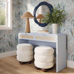 TOV Furniture Patty Rattan 2-Drawer Console Desk