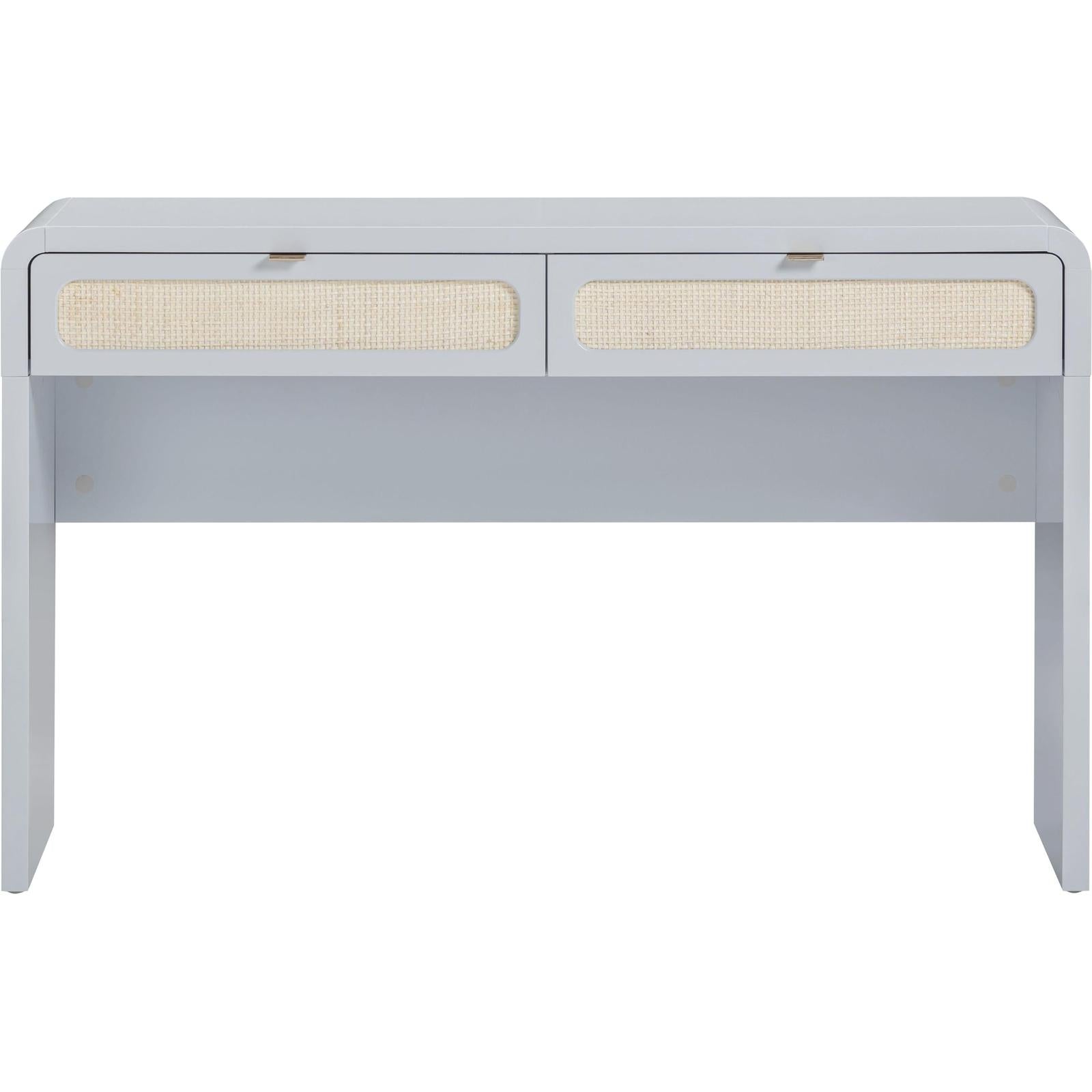 TOV Furniture Patty Rattan 2-Drawer Console Desk
