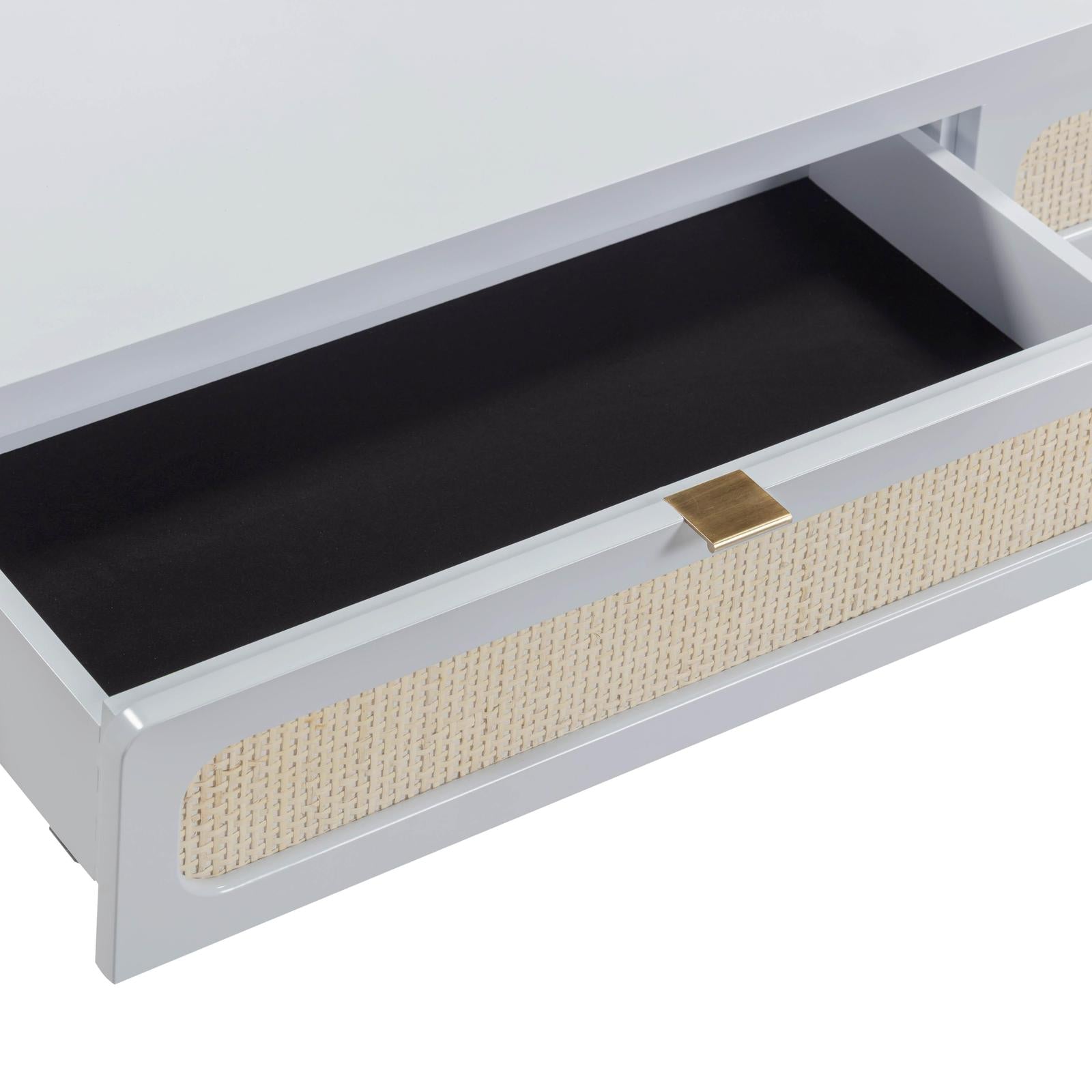 TOV Furniture Patty Rattan 2-Drawer Console Desk