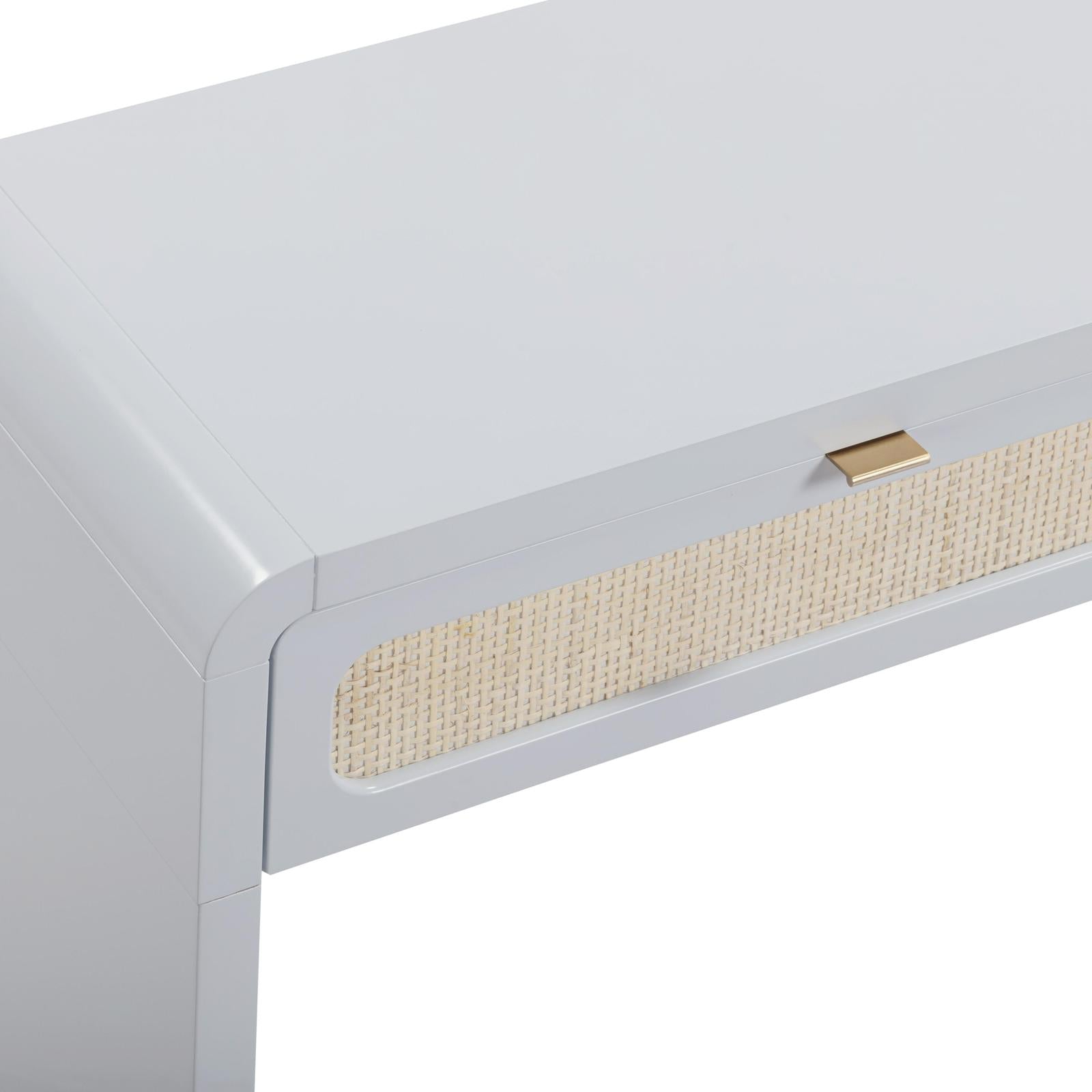 TOV Furniture Patty Rattan 2-Drawer Console Desk