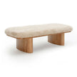 TOV Furniture Ollie Straight Vegan Shearling Large Bench