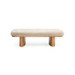 TOV Furniture Ollie Straight Vegan Shearling Large Bench