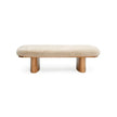 TOV Furniture Ollie Straight Vegan Shearling Bench