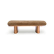 TOV Furniture Ollie Straight Vegan Shearling Large Bench