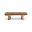 TOV Furniture Ollie Straight Vegan Shearling Bench
