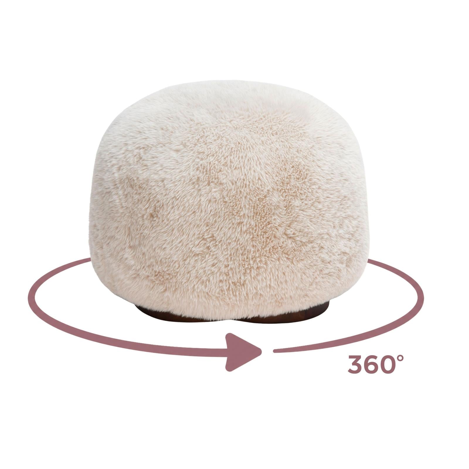 TOV Furniture Oopa Swivel Ottoman