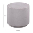TOV Furniture Terrazzo Light Speckled Side Table