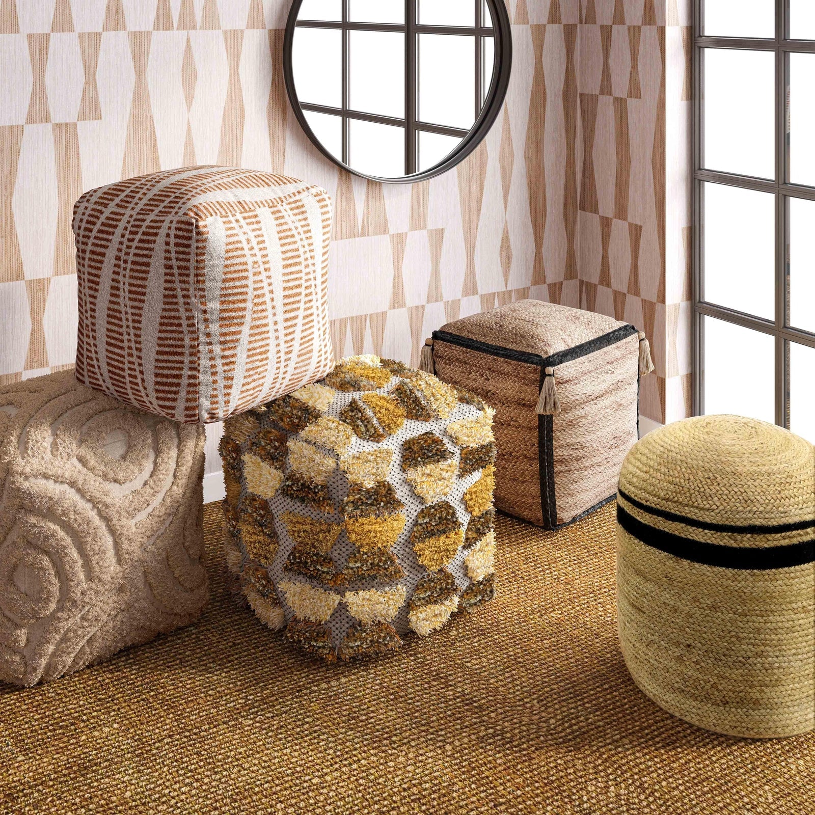 TOV Furniture Mata Light Brown Area Rug