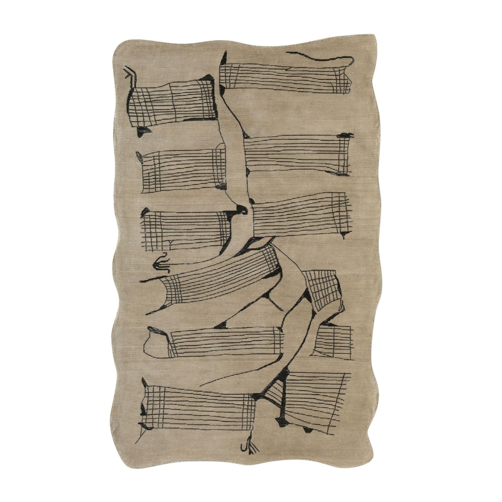 TOV Furniture Mezzo Natural Hand Tufted Wool Area Rug 5'X8'