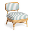 TOV Furniture Dorine Striped Performance Linen & Rattan Accent Chair