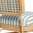 TOV Furniture Dorine Striped Performance Linen & Rattan Accent Chair