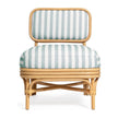 TOV Furniture Dorine Striped Performance Linen & Rattan Accent Chair