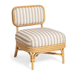TOV Furniture Dorine Striped Performance Linen & Rattan Accent Chair