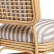 TOV Furniture Dorine Striped Performance Linen & Rattan Accent Chair