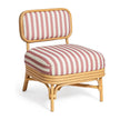 TOV Furniture Dorine Striped Performance Linen & Rattan Accent Chair