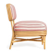 TOV Furniture Dorine Striped Performance Linen & Rattan Accent Chair