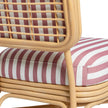TOV Furniture Dorine Striped Performance Linen & Rattan Accent Chair