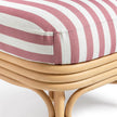 TOV Furniture Dorine Striped Performance Linen & Rattan Accent Chair