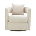 TOV Furniture Kennedy Cream Swivel Chair