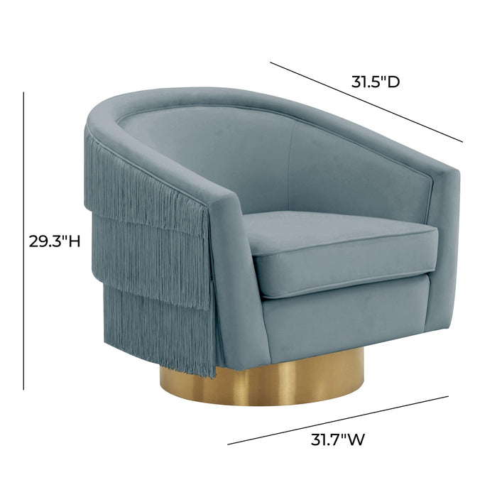 TOV Furniture Flapper Swivel Chair